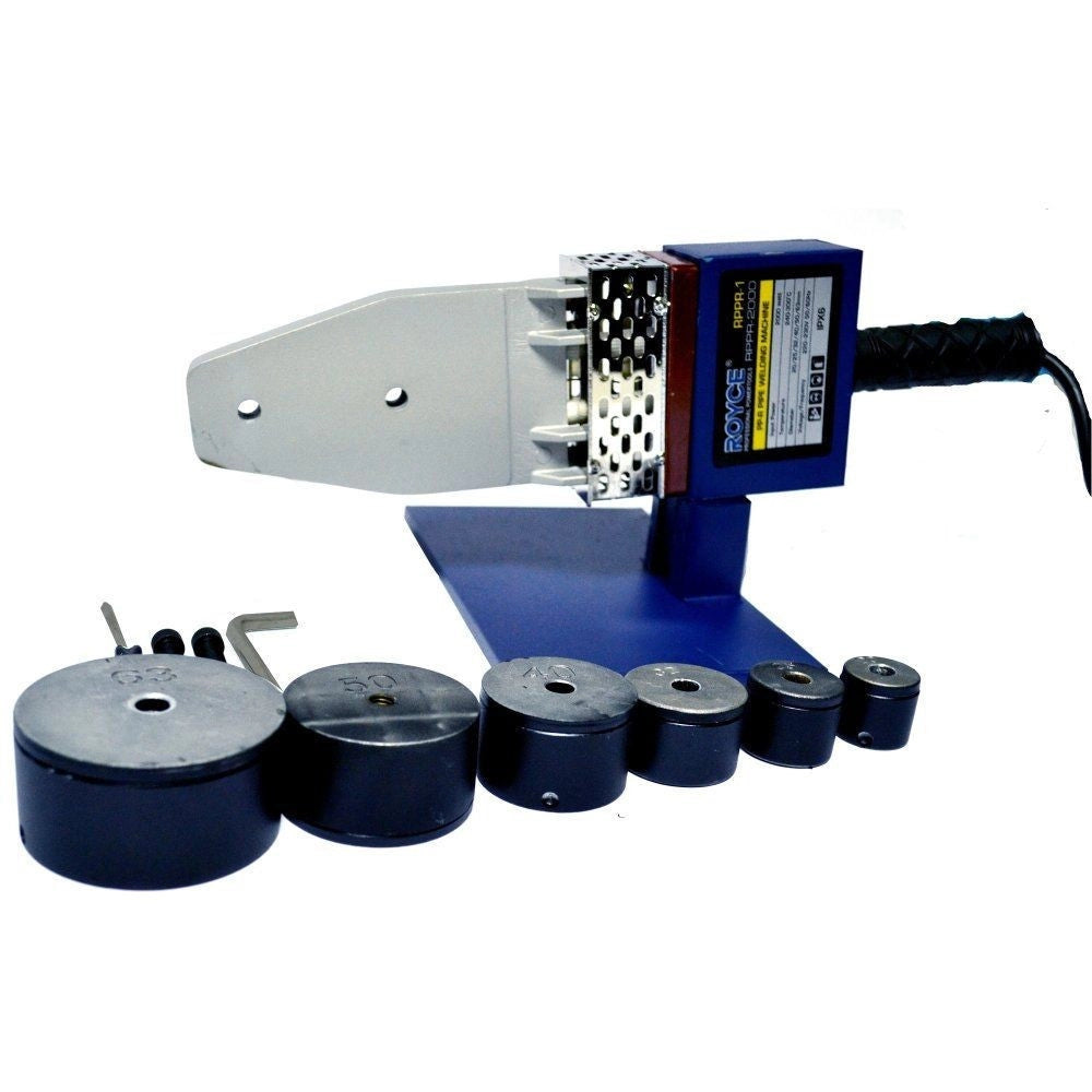 Trade Shop - Polifusore Saldatore 1600w 6 Matrici Per Saldatura Tubi Plastica Pvc Pvdf -