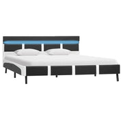 Giroletto con LED-Struttura Letto Grigio in Similpelle 120x200 cm 278163