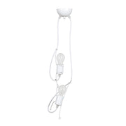 Lampada a sospensione BOBI in acciaio verniciato bianco