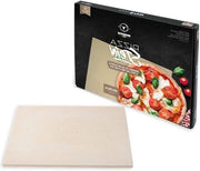 Pietra per pizza No. 1 - Quadrata 45 x 35cm - Pietra cordierite - Pizza italiana per griglia - resistente al forno