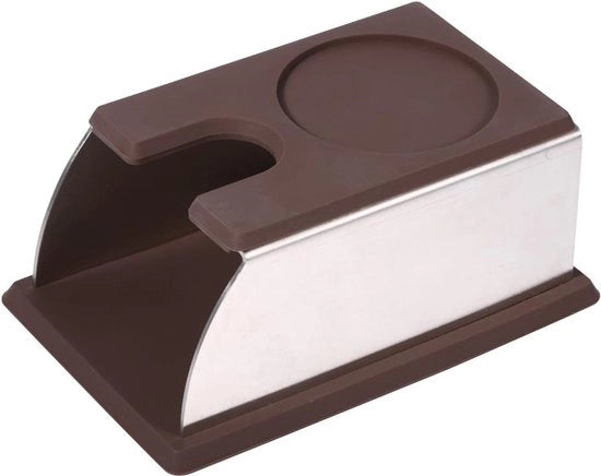 Tamper per Portafilter in Acciaio Inossidabile e Silicone per Espresso, Accessori per Baristi Professionisti e Principianti