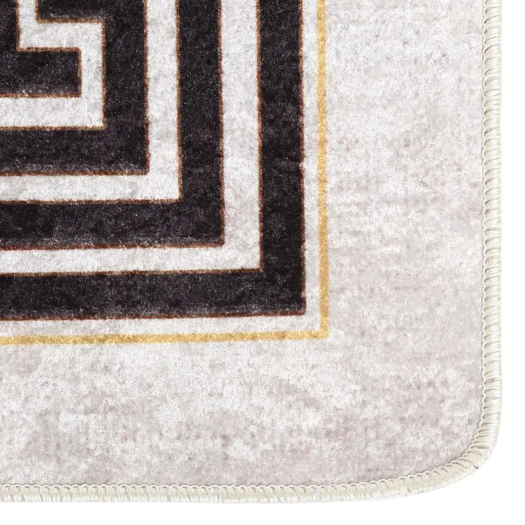 Tappeto Lavabile 120x180 cm Beige Chiaro 337948