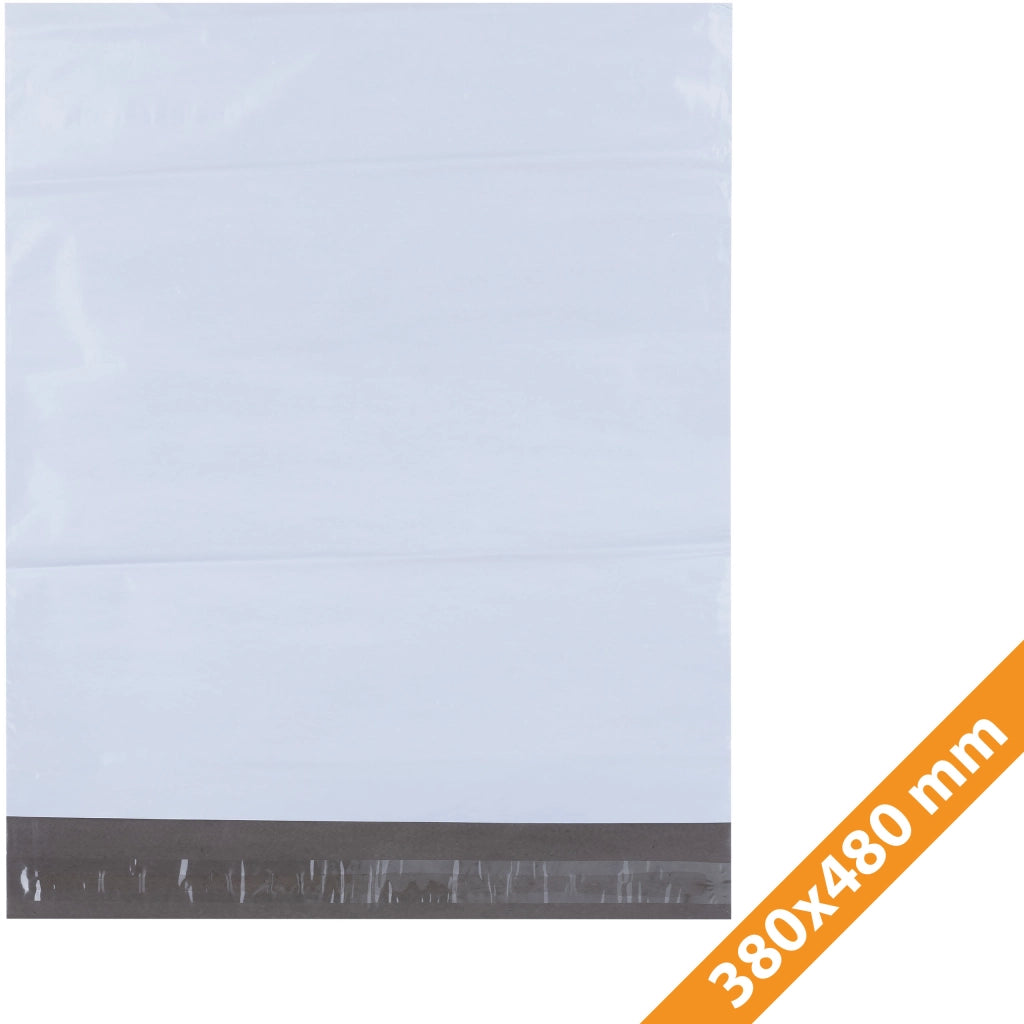 Buste da Spedizione Bianche 380x480 mm 100 Pezzi – Sicurezza e Discrezione | LDPE Resistente
