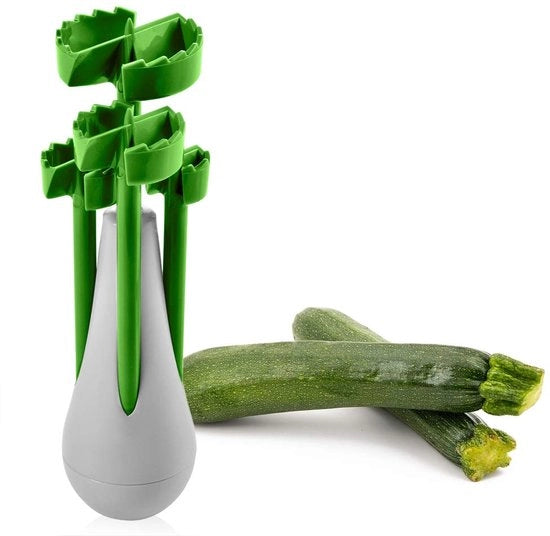 Ontpitter per Frutta e Verdure Multifunzione - 1 pezzo - Grigio/Verde