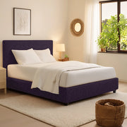 Bracknell, Letto Singolo Sfoderabile Made in Italy, Viola
