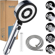 Douchekop con 1,5 m Slang - Efficace nell'uso dell'acqua - Acciaio inox - 1 pezzo