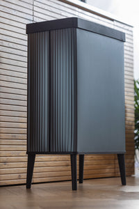 Pattumiera Alta 54L Keter Verto High 43,5x26,5x68,7 cm in Plastica Blu Perla