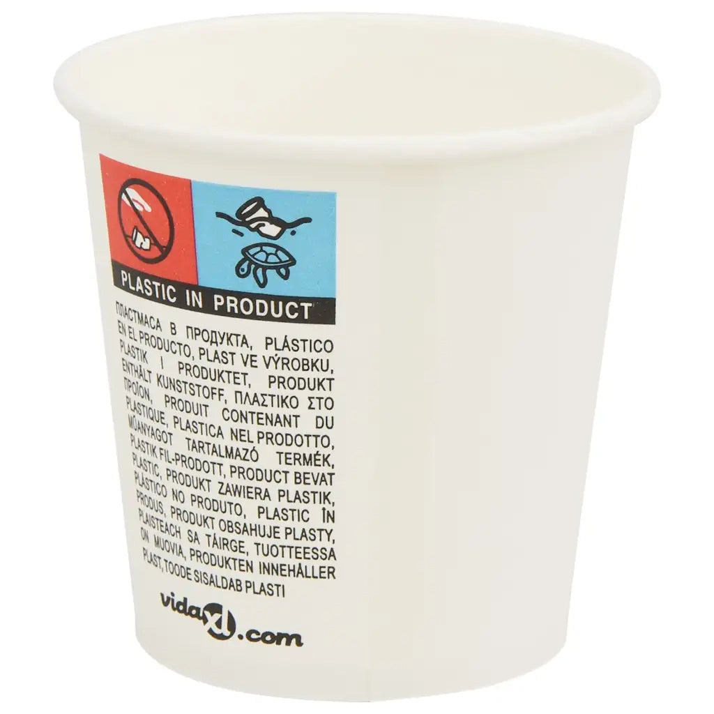Tazze da Caff¨¨ in Carta con Coperchi 1000 pz 4oz 100 ml CFW5164470