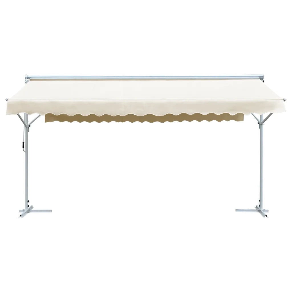 Tenda Parasole con Piedistallo 600x300 cm Crema 145884