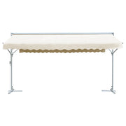 Tenda Parasole con Piedistallo 600x300 cm Crema 145884