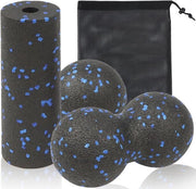 Set di fasciatura e rolo per massaggi profondi e alleviamento del dolore con borsa di stoccaggio (3 pezzi)