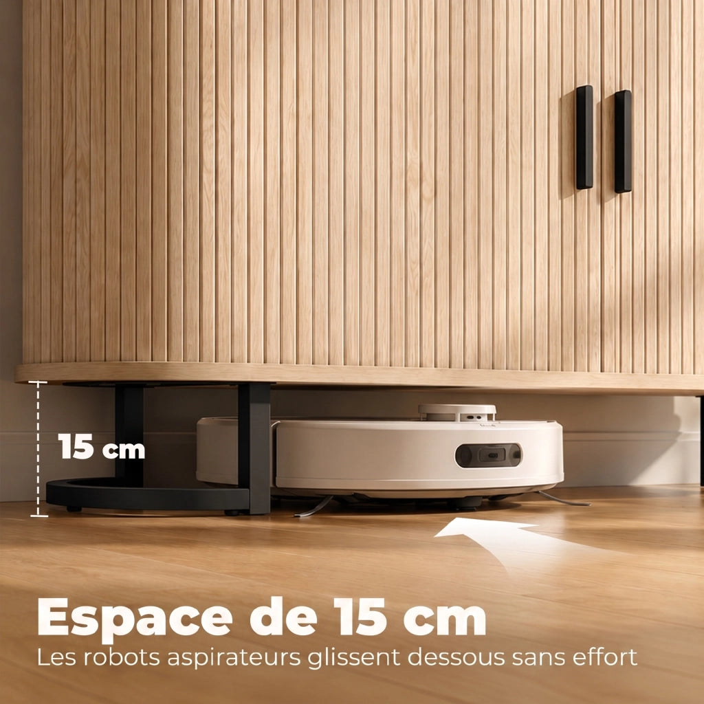 Credenza con ante scorrevoli ¨C Xylo ¨C Legno naturale 140x40x75cm