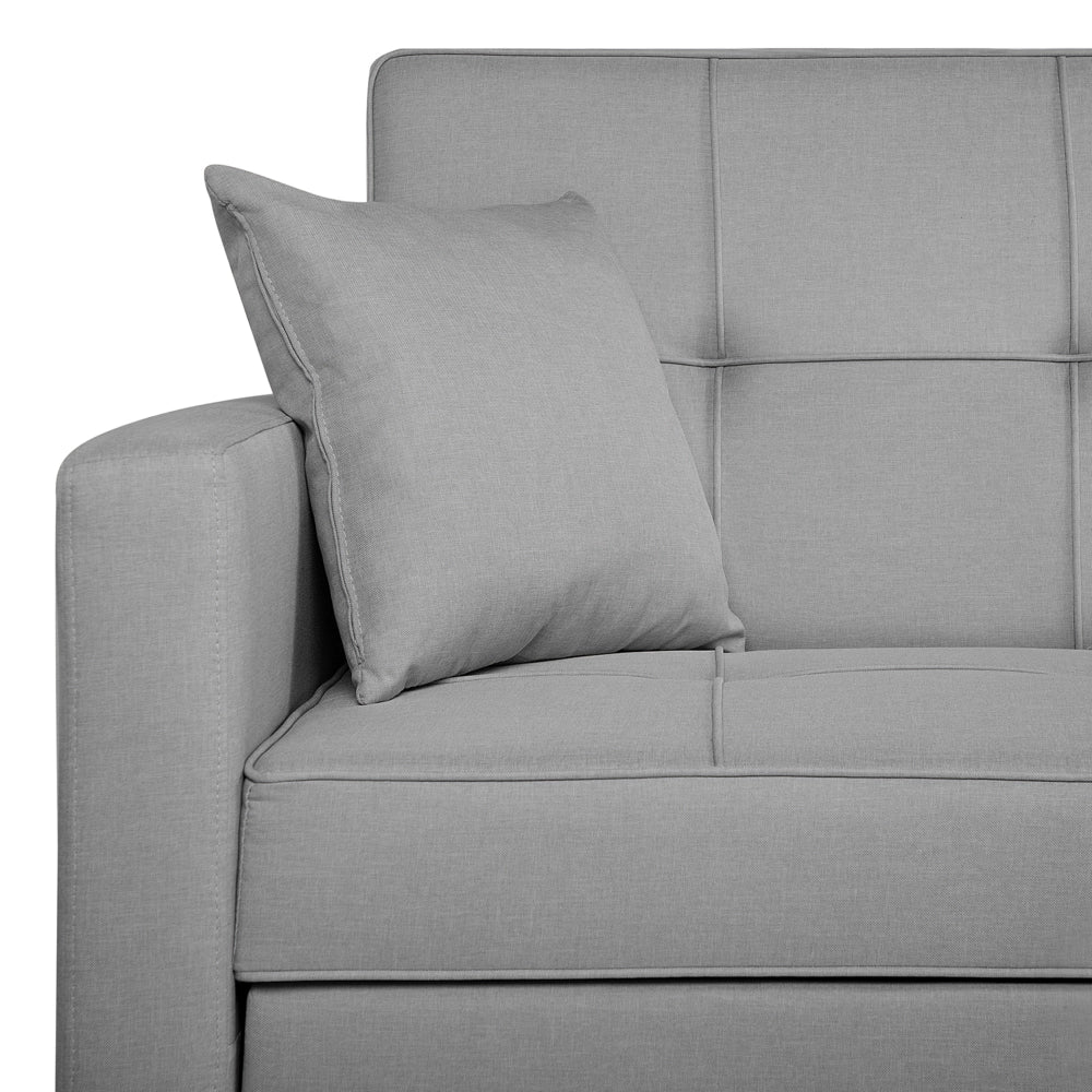 Divano Letto Grigio Funzione Dormito Moderno Imbottito soggiorno