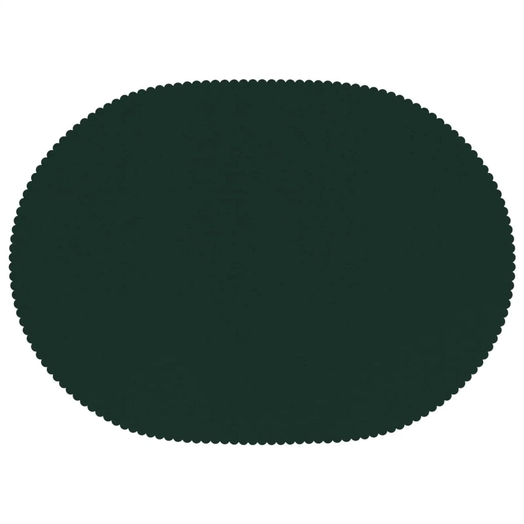 Tovaglia da Tavolo 5 pz Ovale Verde Scuro 130 x 180 cm 42040508
