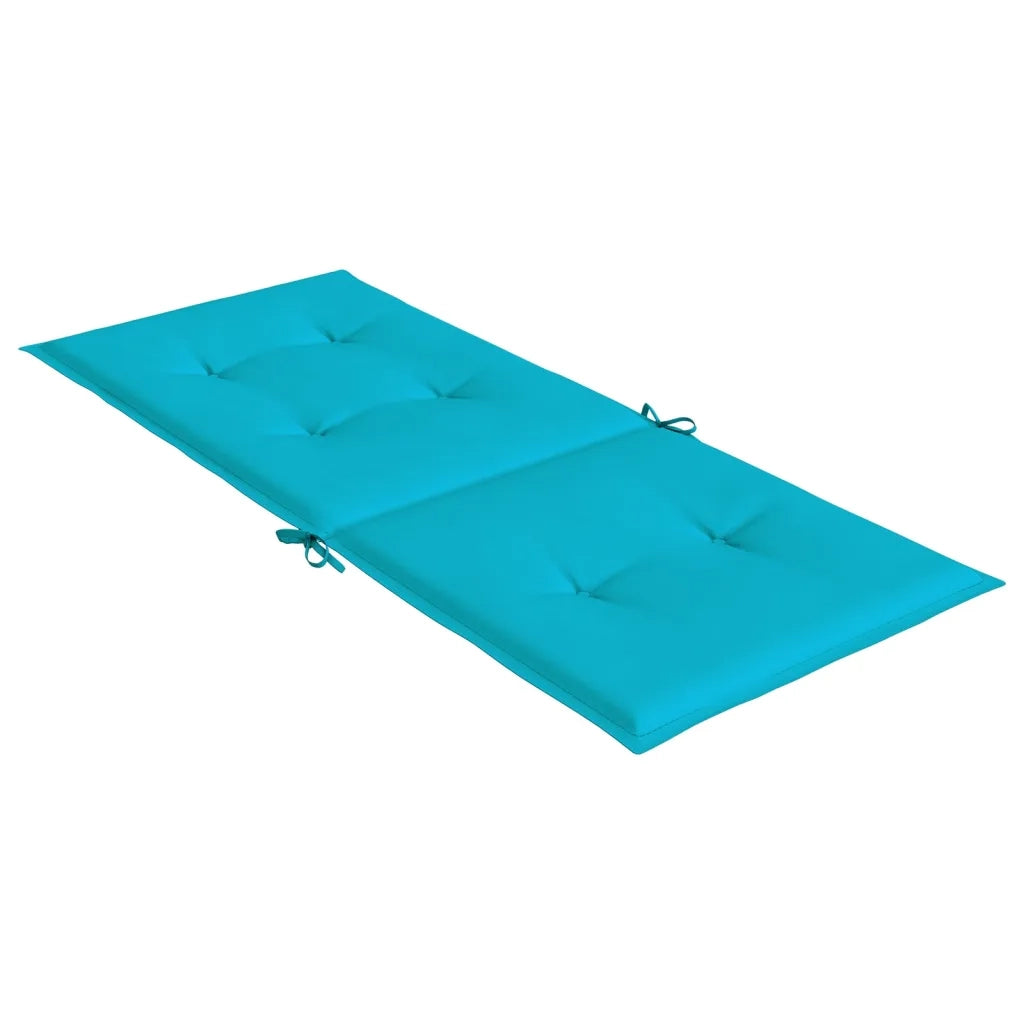 Cuscini per Sedia con Schienale Alto 4 pz Turchese in Tessuto 361272