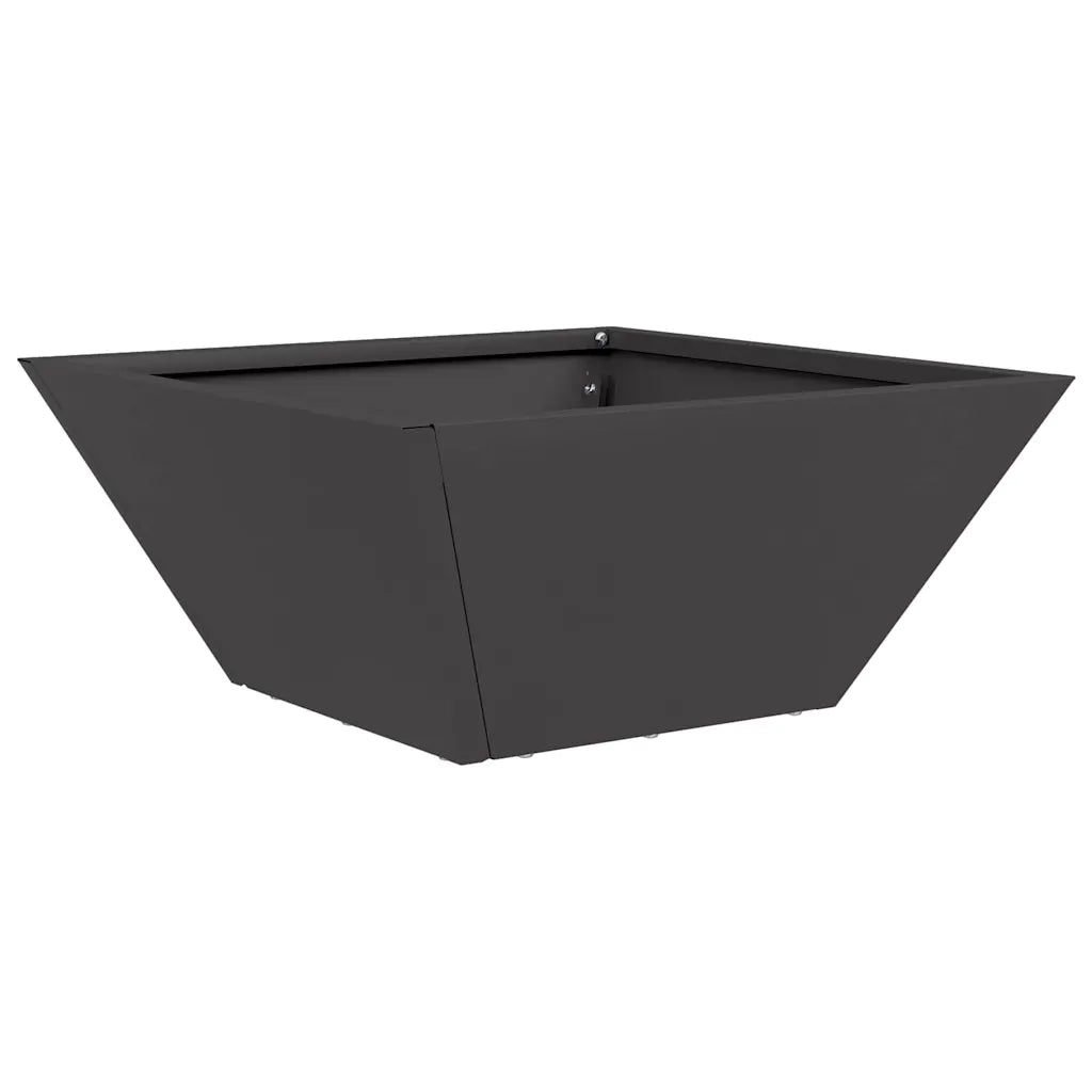 Vaso da giardino 5 pcs Nero 35 x 35 x 15 cm 873797