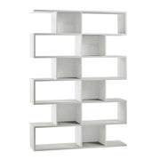 Libreria modulare 6 piani 150x37x215H cm in kit colore Ossido bianco