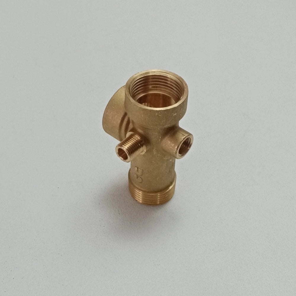 Raccordo 5 vie ottone da 1 per 92mm per autoclave e pressione acqua