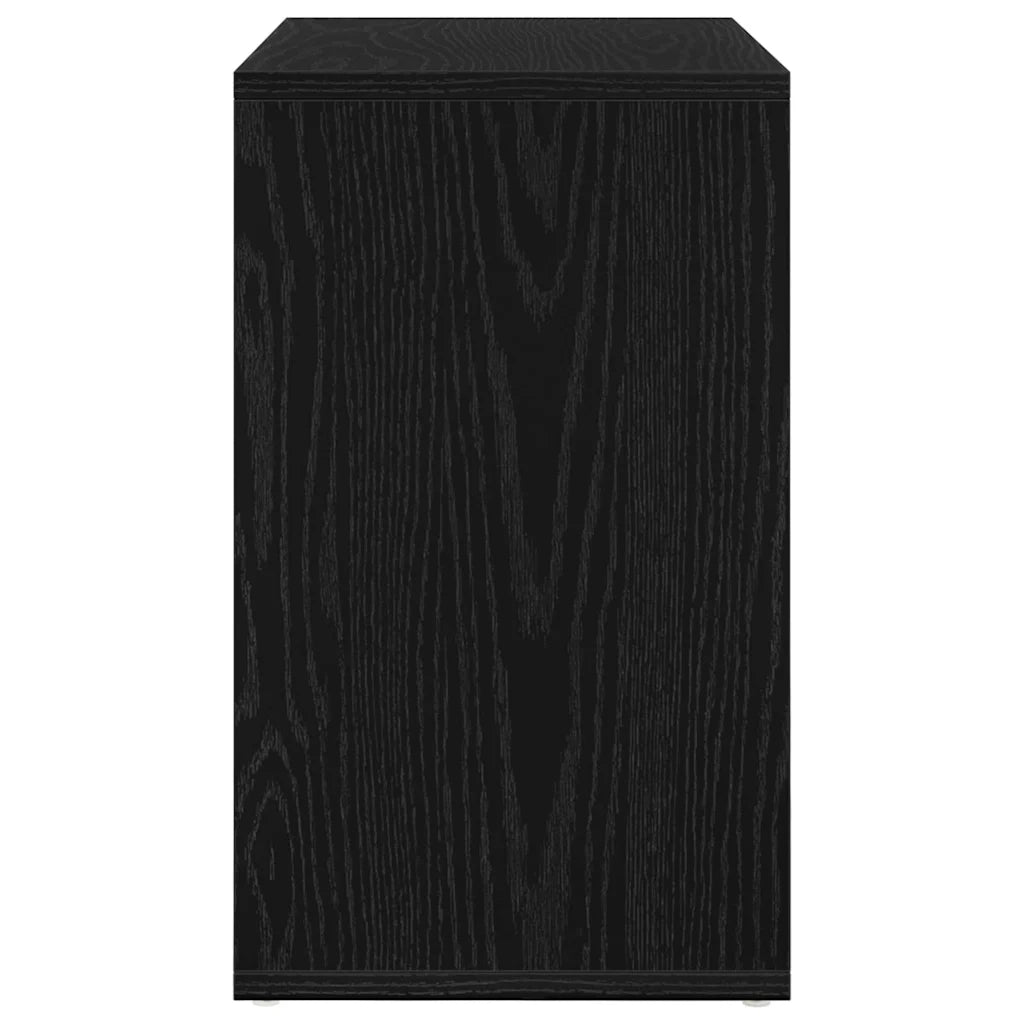 Tavolo Nesting 3 pcs Rovere Nero Legno multistrato 862675