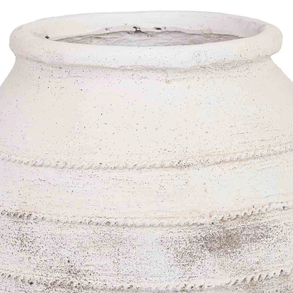Vaso in magnesio bianco 45x45x47 cm