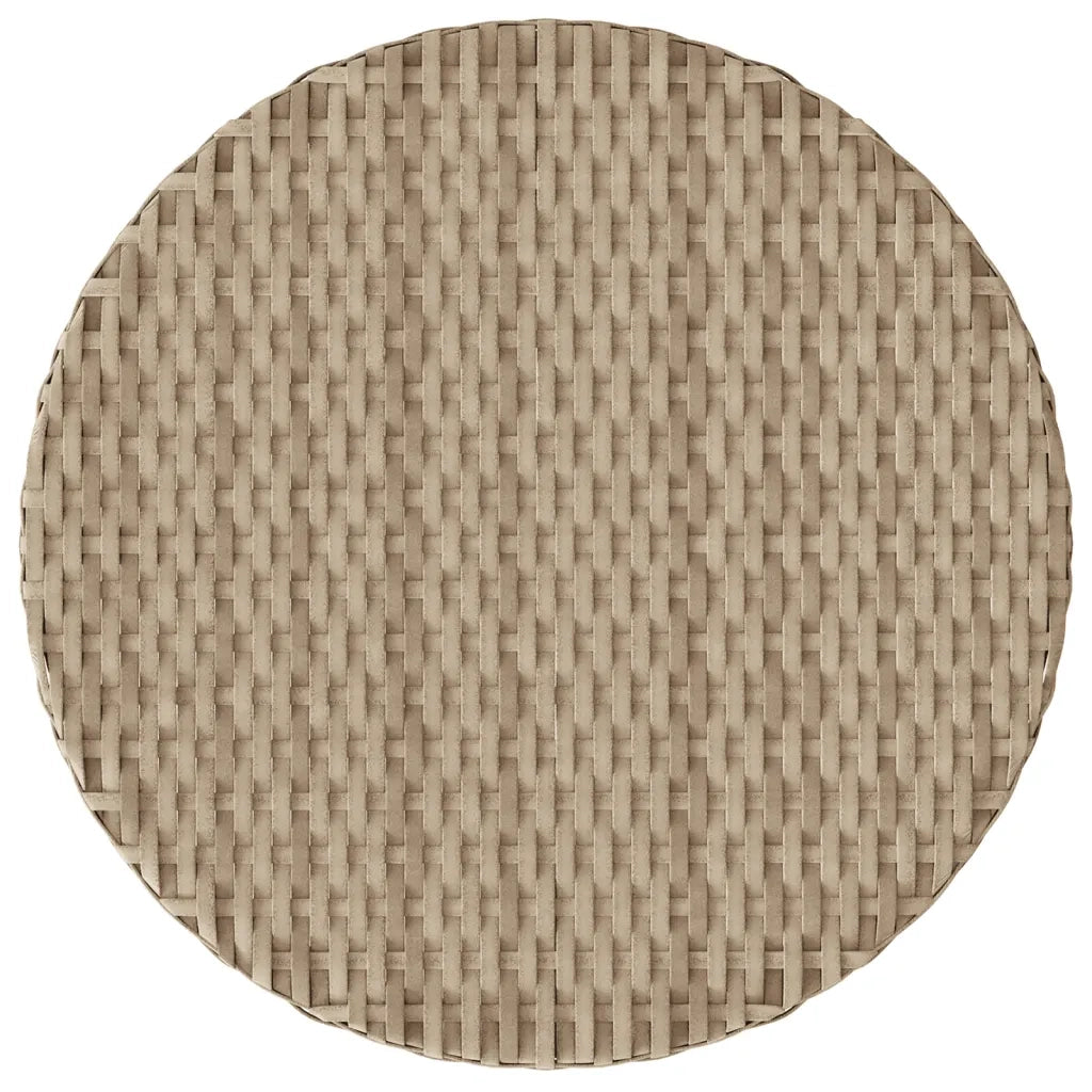 Set da Bistrò 3 pz con Cuscini Beige in Polyrattan
