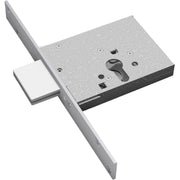 SERRATURA METALLO INFILARE 2051 SECUREMME  B.Q ZINC F.MM 25 F.SAGOM M3 H.MM 82 E.MM 70