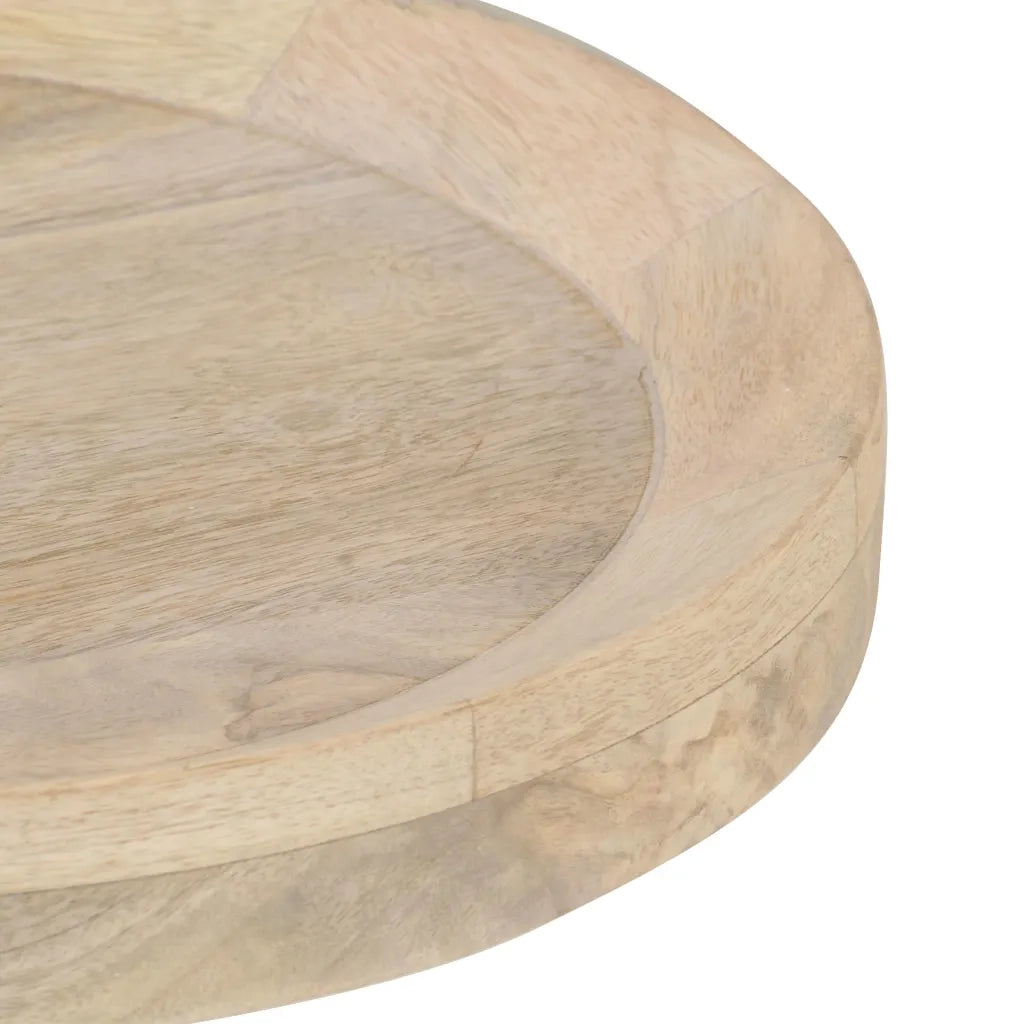 Tavolino | Tavolo laterale di Servizio ?40x45 cm in Legno Massello di Mango