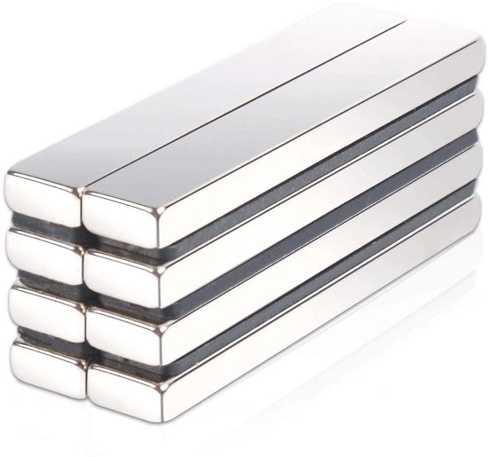 Magnetici forti grandi, 60 x 10 x 5 mm Magnetici super neodimio, Magnetici rettangolari forti, Magnetici con posizione forte, per lavagna bianca, 8 pezzi
