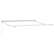 Tenda da Sole | Tenda retrattile Grigio chiaro e bianco 3,5 x 2 m