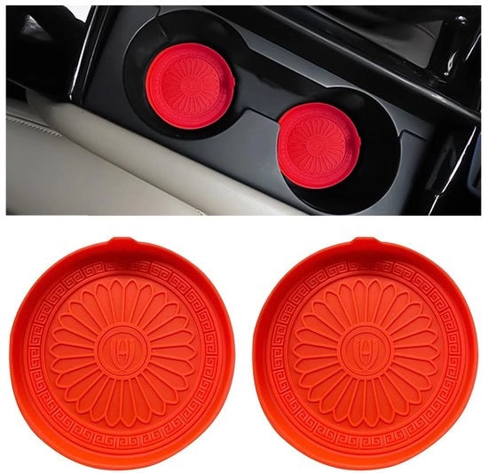 Accessori per auto - Supporto per bicchieri - 2 pezzi - Fondi antiscivolo - Accessori universali per auto - Silicone - 7 cm - Duraturo e facile da pulire - Supporto per bicchieri