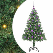 Albero di Natale | Decorazioni natalizie con 150 LED con supporto Verde 150 cm PVC