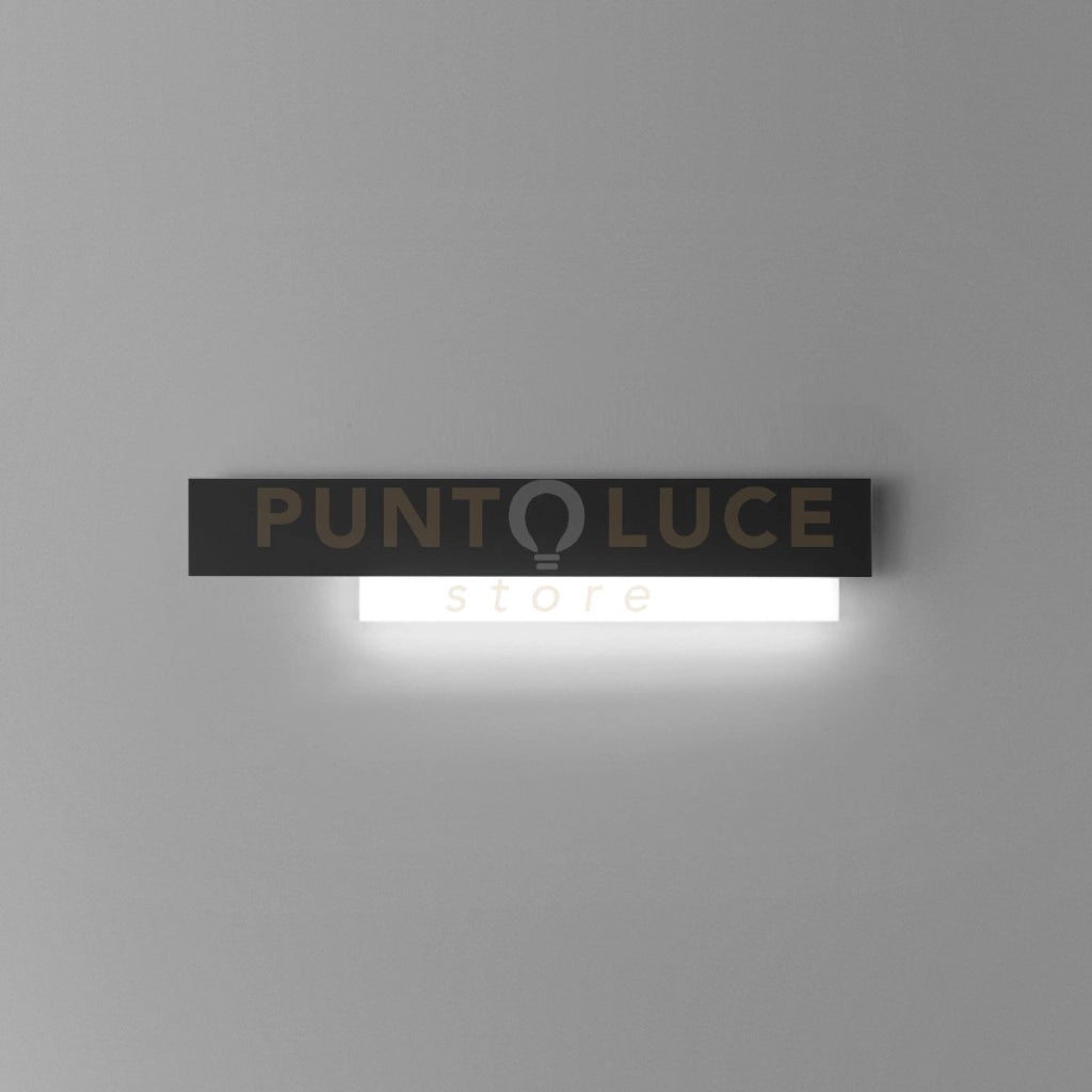 DOHA A/G - APPLIQUE NERO A LED 3000K 2100LM 25W ALLUMINIO E METACRILATO