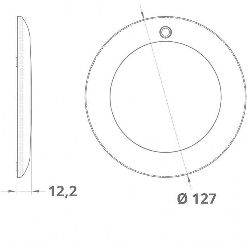 FARETTO A LED WHITE AND RED LED LIGHT CEILING