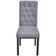 Sedie da Pranzo 6 pz Grigio Chiaro in Tessuto 272246