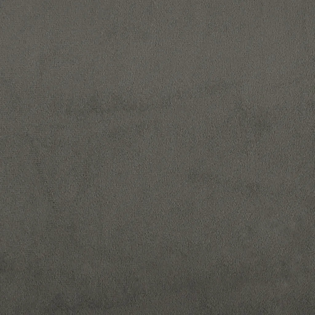 Testiera-Testata Decorativa Grigio Scuro 200x5x118/128 cm Velluto 436826