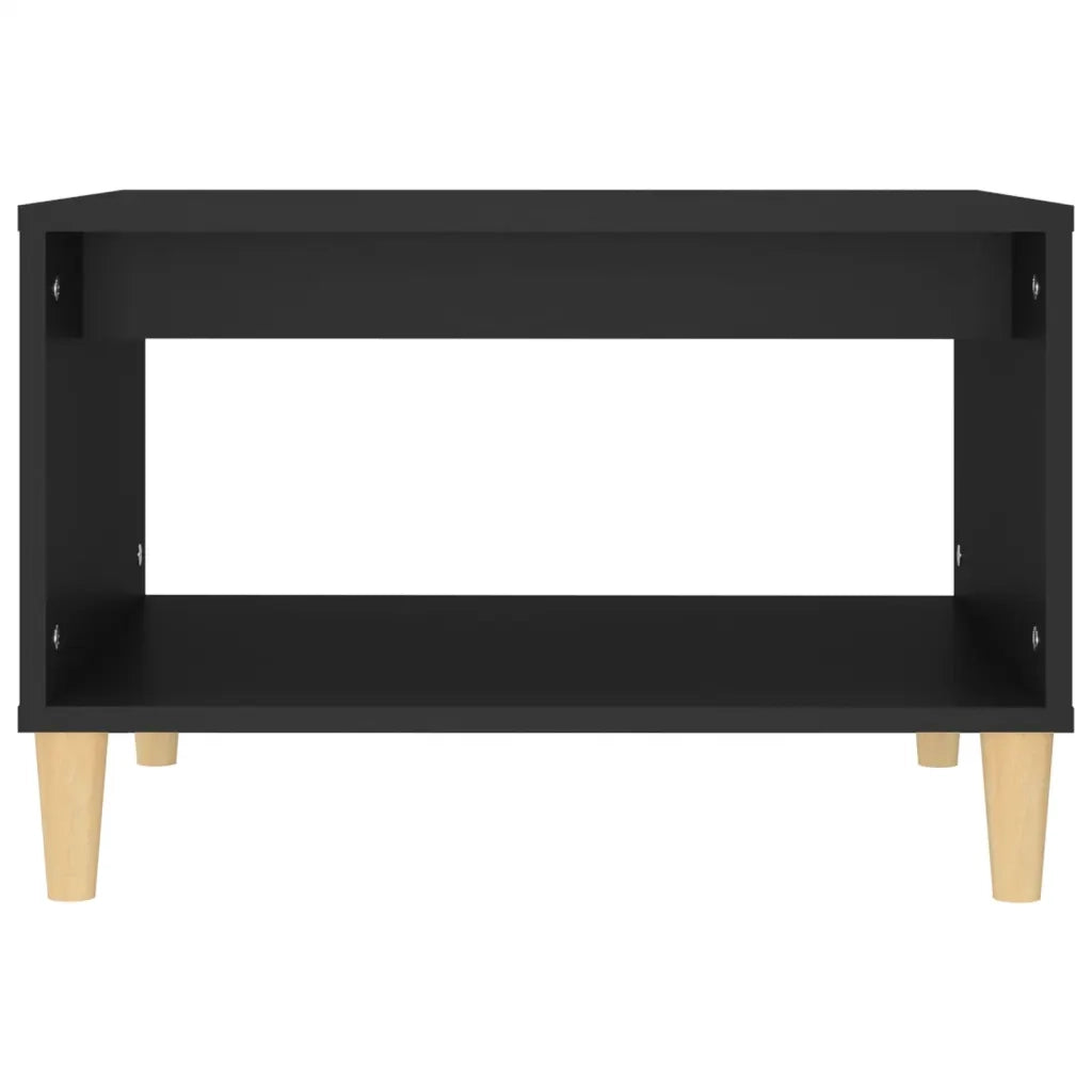 Tavolino da Salotto-Tavolino da soggiorno-Tavolo Nero 60x50x40 cm in Legno Multistrato