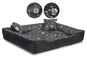 AIO FACTORY Letto per cani impermeabile 75x65 cm Silver Bones