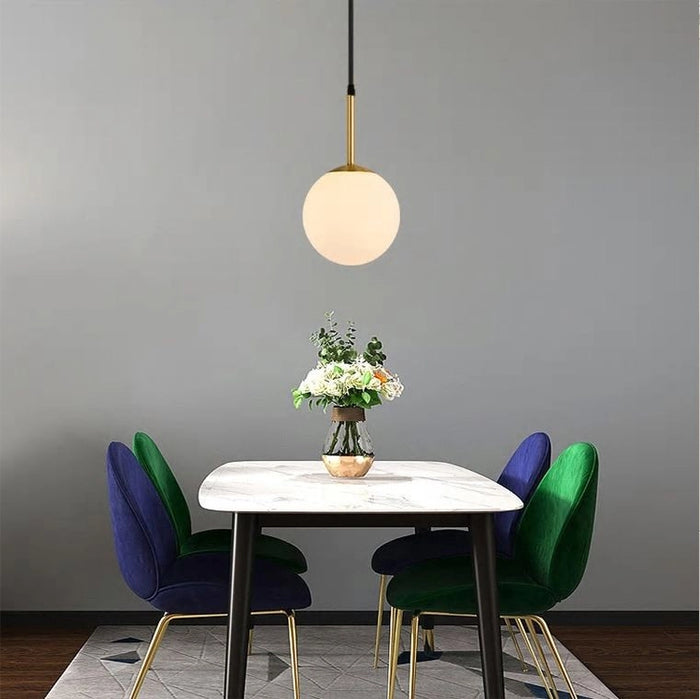 Lampada Da Soffitto Di Vetro Bianco APP431-1CP