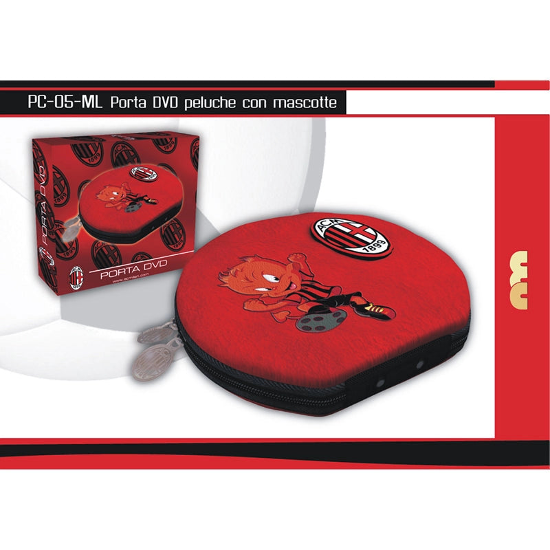 PC05ML MILAN PORTA DVD PULUCHE CON MASCOTTE