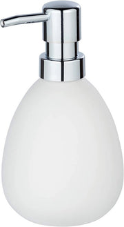 Dispensatore di sapone con base in ceramica - capacità 039 litri - materiale ceramico - dimensioni 95 x 16 x 9 cm - colore bianco