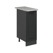 Armadio cucina dispensa alto R-Line Antracite rustico/Antracite 30 cm PL Marmo Vicco