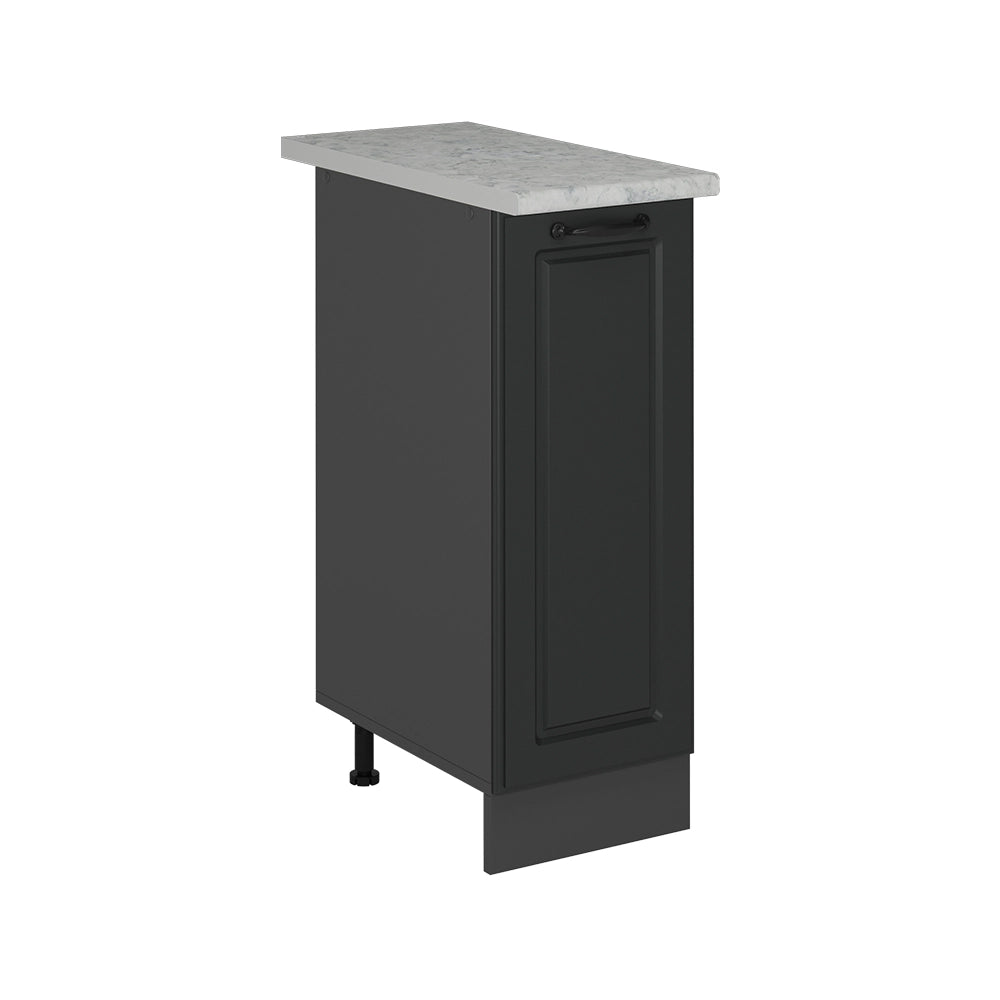 Armadio cucina dispensa alto R-Line Antracite rustico/Antracite 30 cm PL Marmo Vicco