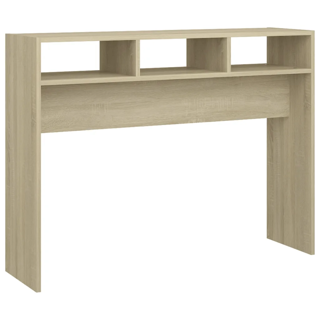 Tavolino Consolle Rovere Sonoma 105x30x80 cm Legno Multistrato 808308