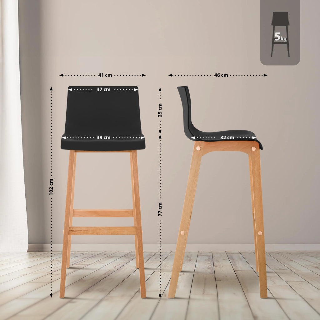 Barhocker Hoover Natura 4-FuЯ Gestell