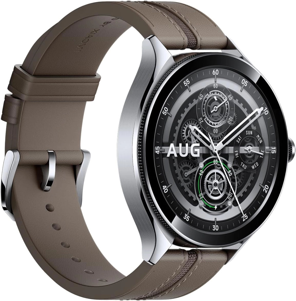 Watch 2 Pro 4G (LTE) Smartwatch (135-205 mm, Leder, Silber/Braun), Braun, Unico, Klassisch