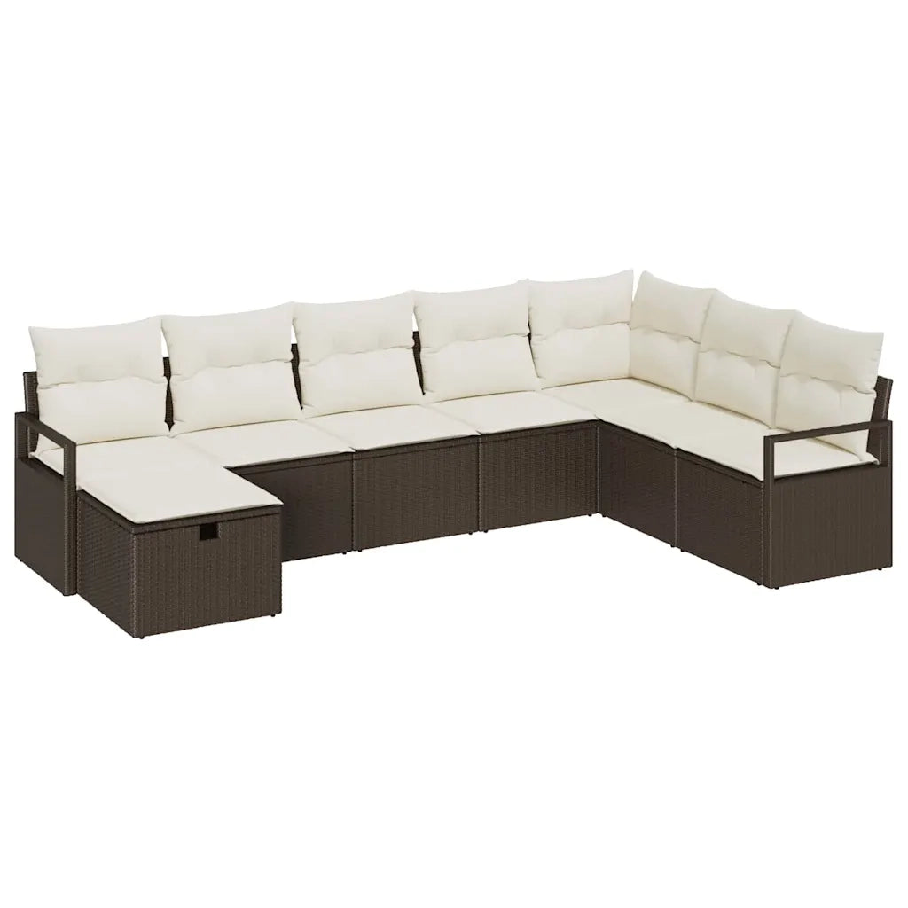 Set di divani con cuscino 5 pcs polyrattan