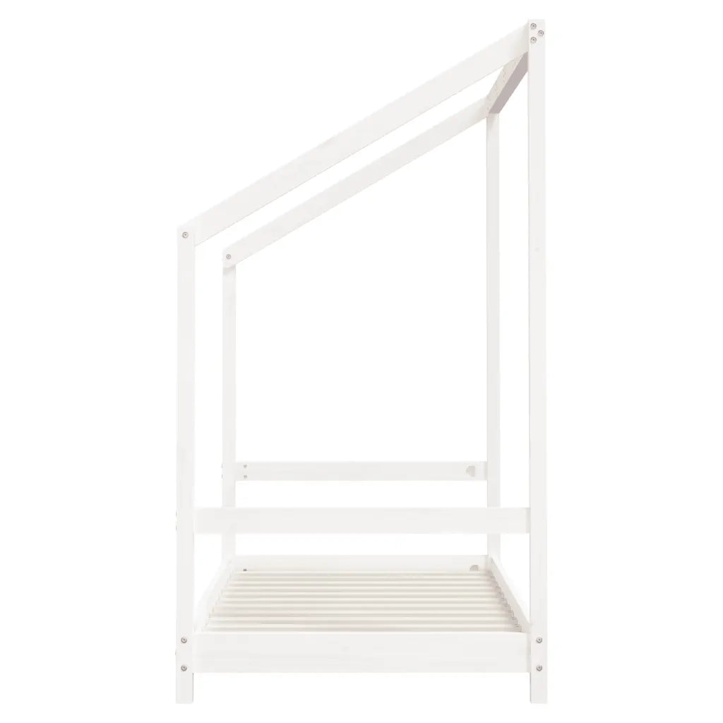 Giroletto per Bambini | Letto Infantile | Lettino Bianco 80x160cm in Legno Massello di Pino