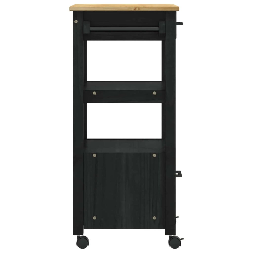 Carrello da Cucina MONZA Nero 48 x 40 x 88,5 cm CFW2785356