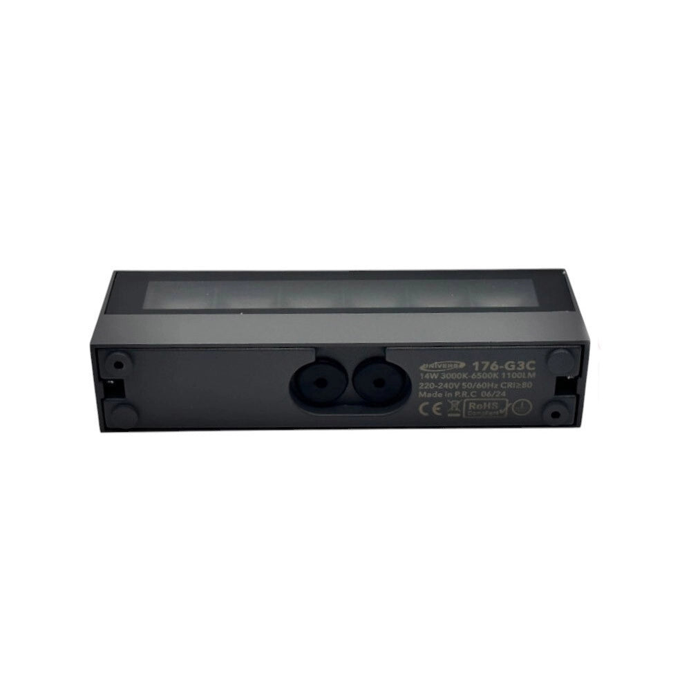 Trade Shop - Applique Led Da Esterno A Doppia Emissione 14 Watt Cct 3 Tonalità Di Luce Ip65 176-3c - Grigio