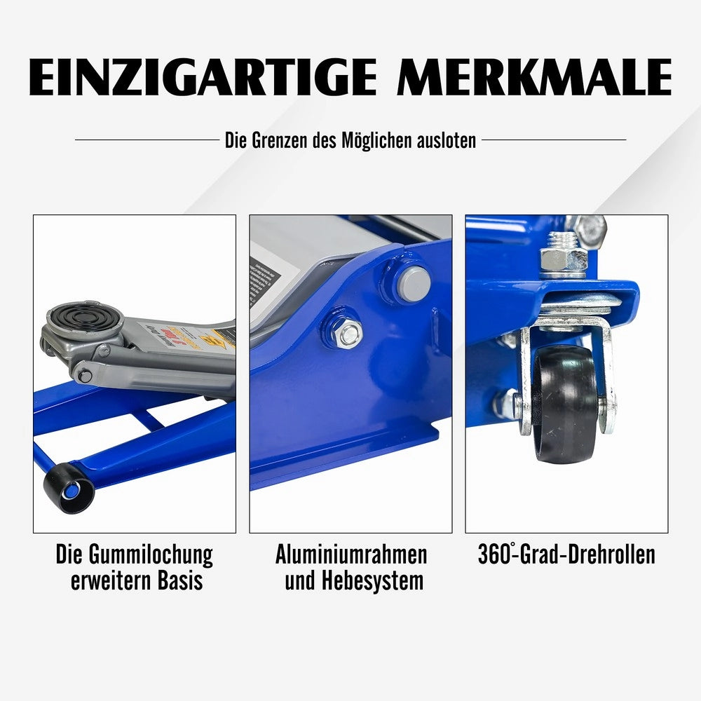 Transpallet Elettrico con Doppia Pompa ¨C MINIMAL ¨C 3 Tonn, Blu/Argento